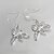 cheap Earrings-Women&#039;s Drop Earrings Luxury Silver Plated Earrings Jewelry Silver For