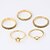 cheap Rings-Women&#039;s Golden Silver Alloy European Fashion Party Daily Jewelry
