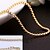 preiswerte Halsketten-Damen Ketten Fuchsschwanzkette damas Dubai 18 karat vergoldet Gelbgold Gold Modische Halsketten Schmuck Für