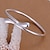 Недорогие Элегантные браслеты-Браслет разомкнутое кольцо Для вечеринки Латунь Браслет Ювелирные изделия Серебряный Назначение