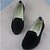 abordables Chaussures sans lacet et mocassins femme-Femme Mocassins de confort Laine synthétique Eté Talon Plat Vert clair / Bleu royal / Bourgogne