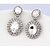 abordables Pendientes-Mujer Cristal Pendientes colgantes Clásico Zirconia Cúbica Plata Aretes Joyas Plata Para Fiesta 1pc