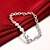 cheap Bracelets-Lureme® Creative Silver Plated Jewelry Interlocking Round Bracelets for Women