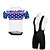 baratos Conjuntos de Roupa de Homem-KEIYUEM Men&#039;s Short Sleeve Cycling Jersey with Bib Shorts Red Blue Bike Tights Clothing Suit Waterproof Windproof 3D Pad Sports Clothing Apparel / Stretchy