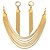 cheap Earrings-Men&#039;s Women&#039;s Jewelry Set Luxury Wedding Party Daily Casual Gold Plated Earrings Necklaces