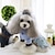 ieftine Îmbrăcăminte Câini-Câine Tricou Cămașă Haine pentru catelus Blugi Modă Îmbrăcăminte Câini Haine pentru catelus Ținute pentru câini Albastru Costume pentru fată și câine băiat Bumbac XS S M L XL