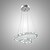 abordables Éclairages circulaires-2 anneaux 50 cm cristal LED lustre cercle pendentif lumière métal galvanisé moderne contemporain 110-120v 220-240v