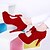 baratos Sapatos de Salto Alto de mulher-Mulheres Sapatos Courino Primavera / Verão / Outono Salto Agulha / Plataforma Laço Preto / Bege / Vermelho / Social