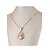 cheap Necklaces-Women&#039;s Crystal Pendant Necklace Round Cut Heart Love Ladies Vintage Party Work 18K Gold Plated Imitation Diamond Alloy Necklace Jewelry 1pc For Party