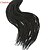 Недорогие Вязаные Крючком Волосы-Спиральные плетенки Сенегал Kanekalon Черный как смоль Наращивание волос 45 см косы волос