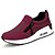 cheap Women&#039;s Sneakers-Women&#039;s Flat Heel Comfort Ankle Strap Athletic Casual Outdoor Zipper Lace-up Tulle Leatherette Summer Winter Black / Burgundy / Green