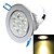 levne Vestavná LED svítidla-YouOKLight Stropní světla 700 lm 7 LED korálky High Power LED Stmívatelné Ozdobné Teplá bílá Chladná bílá 220-240 V 110-130 V / 1 ks / RoHs / 100