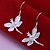 cheap Earrings-Women&#039;s Drop Earrings Luxury Silver Plated Earrings Jewelry Silver For