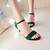 halpa Naisten sandaalit-Naisten Puku Kesä Soljilla Kitten-korko D&#039;Orsay ja kaksiosainen Tekonahka Musta Purppura Vihreä