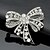 cheap Brooches-Women&#039;s Brooches Bowknot Ladies Work Fashion Cute everyday Crystal Cubic Zirconia Brooch Jewelry Silver For Wedding Party Special Occasion Anniversary Birthday Gift