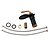 billige Baderomskraner-Vaskekran for baderom - Foss Olje-gnidd Bronse Centersat Enkelt Håndtak Et HullBath Taps / Messing