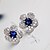 cheap Earrings-Women&#039;s Sapphire Cubic Zirconia tiny diamond Stud Earrings Drop Earrings Solitaire Round Cut Ladies Fashion European Cubic Zirconia Platinum Plated Earrings Jewelry White For Wedding Masquerade