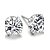 cheap Earrings-Women&#039;s Cubic Zirconia Stud Earrings Sterling Silver Zircon Silver Earrings Jewelry Silver For Wedding Party Daily Casual Sports