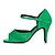 cheap Latin Shoes-Women&#039;s Latin Shoes Satin Sandal / Heel Bowknot / Buckle Customized Heel Customizable Dance Shoes Black and White / Green / Indoor / Performance / Practice / Professional