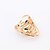 cheap Rings-Women&#039;s Band Ring Golden Black Silver Rhinestone Glass Alloy Party Daily Jewelry
