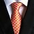 olcso Férfi kiegészítők-férfi divat narancs kockás nyakkendõ nyakkendõ esküvõi ajándék