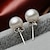זול الحلقان-Stud Earrings For Women&#039;s Party Wedding Casual Pearl Sterling Silver Imitation Pearl / Daily / Sports