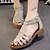 cheap Women&#039;s Sandals-Women&#039;s Shoes Vintage Fashion Buckle Zipper Campagus Flat Heel Comfort Sandals Dress