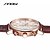 cheap Watches-Men&#039;s Wrist watch Quartz Calendar Water Resistant / Water Proof Sport Watch Leather Band Brown Brand SINOBI