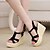 cheap Women&#039;s Sandals-Women&#039;s Shoes Heel Wedges / Heels / Peep Toe / Platform Sandals / Heels Outdoor / Dress / Casual Black / Blue / Red
