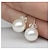 זול الحلقان-Stud Earrings For Women&#039;s Party Wedding Casual Pearl Sterling Silver Imitation Pearl / Daily / Sports