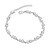 cheap Bracelets-Women&#039;s Cubic Zirconia Chain Bracelet Flower Ladies Personalized Simple Bohemian Trendy Zircon Bracelet Jewelry Silver For Party Daily Casual / Silver Plated