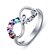 זול Fashion Ring-חמוד כסף סטרלינג / זירקוניה קיוביק טבעת