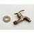 billiga Badrumshandfat-Badrum Tvättställ Kran - Beröringsfri / Vattenfall Brons Centerset Singel Handtag Ett hålBath Taps