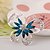 abordables Broches-Femme Broche - Strass, Plaqué argent, Imitation Diamant Papillon, Animal Large, Personnalisé, Luxe Broche Bleu / Arc-en-ciel Pour Mariage / Soirée / Décontracté