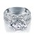 billige Moderinge-Ringe,Sterling Sølv Kvadratisk Zirconium / Imitation Diamond Smykker Sølv Statement Ringe