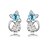 cheap Earrings-Women&#039;s Crystal Stud Earrings - Crystal Purple / Rose / Blue For Wedding / Party / Daily