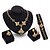 cheap Jewelry Sets-Jewelry Set Pendant Necklace Statement Ring Statement Vintage Party Link / Chain European Earrings Jewelry Gold / Green For 1 set