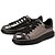 cheap Men&#039;s Sneakers-Men&#039;s Flat Heel Lace-up Patent Leather Comfort / Espadrilles Spring / Summer / Fall Golden / Silver / Black / Athletic / Winter