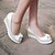 cheap Women&#039;s Heels-Women&#039;s Shoes Wedge Heel Round Toe Heels Casual Blue / Pink / Beige