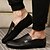 cheap Men&#039;s Slip-ons &amp; Loafers-Men&#039;s Casual Office &amp; Career Party &amp; Evening Fall Winter Stitching Lace Flat Heel Comfort Moccasin Leatherette Black White