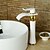 cheap Bathroom Sink Faucets-Bathroom Sink Faucet - Waterfall Ti-PVD Centerset Single Handle One HoleBath Taps / Brass