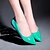זול נעלים שטוחות לנשים-בגדי ריקוד נשים נעליים עור פטנט אביב קיץ סתיו חורף שטוח ל קזו&#039;אל משרד קריירה שמלה שחור אדום