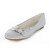cheap Wedding Shoes-Women&#039;s Wedding Dress Party &amp; Evening Summer Crystal Flat Heel Elastic Fabric Silver Pink Champagne