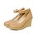 cheap Women&#039;s Heels-Women&#039;s Shoes Leatherette Wedge Heel Wedges / Platform Heels Office &amp; Career / Dress / Casual Black / Brown / Beige