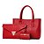 cheap Bag Sets-Women&#039;s PU(Polyurethane) Tote / Shoulder Messenger Bag / Bag Set Crocodile Black / Gold / Red