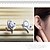 cheap Earrings-Women&#039;s Diamond Cubic Zirconia Stud Earrings Heart Ladies Birthstones Sterling Silver Zircon Silver Earrings Jewelry For Wedding Party Casual Daily Sports