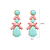 cheap Earrings-Women&#039;s Drop Earrings Luxury Resin Imitation Diamond Earrings Jewelry Pink and Green For Wedding Party Daily Casual Sports
