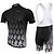 cheap Men&#039;s Clothing Sets-XINTOWN Short Sleeve Cycling Jersey with Bib Shorts Plaid / Checkered Bike Bib Shorts Clothing Suit Breathable 3D Pad Quick Dry Ultraviolet Resistant Sweat-wicking Winter Sports Elastane Plaid