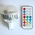 Χαμηλού Κόστους Λάμπες-LED Λάμπες Σφαίρα 400 lm GU10 A60(A19) 3 LED χάντρες LED Υψηλης Ισχύος Με ροοστάτη Τηλεχειριζόμενο Διακοσμητικό RGB 100-240 V / 1 τμχ / RoHs