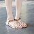 זול סנדלי נשים-נשים נעליים דמוי עור קיץ רצועה אחורית עקב וודג&#039; פאייטים עבור שמלה שחור כסף ורוד מוזהב